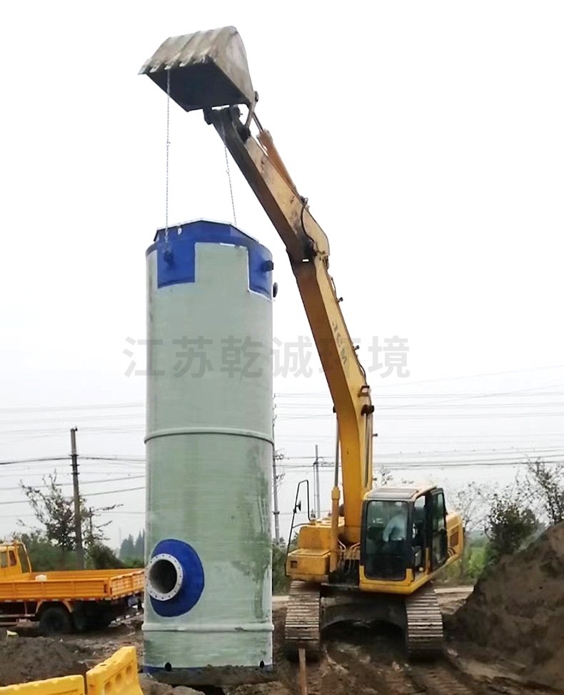 江蘇乾誠(chéng)迪士尼一體化污水提升泵站項(xiàng)目安裝現(xiàn)場(chǎng)